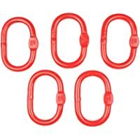 5 anillos ovalados de 8 mm como juego de ahorro- cadena forestal- cadena de espalda- gargantilla- capacidad de carga WLL…